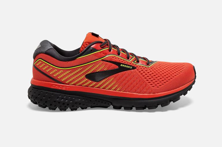 Brooks Ghost 12 Road Running Shoes - Men's - Red (90412-YSAR)